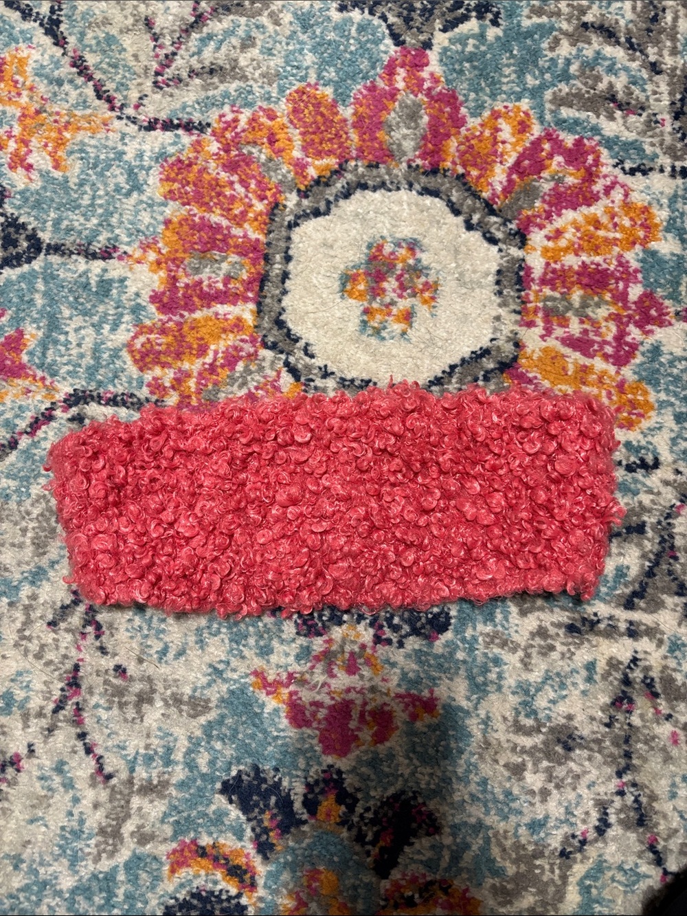 In The Mood For Love Nada Fluffy Tube Top Begonia Pink Curly Faux Fur
